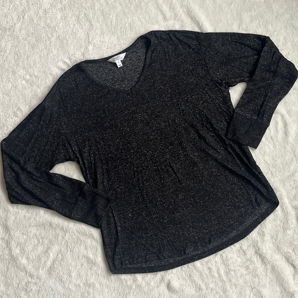 Market & Spruce Black Women's Long Sleeve Sweater